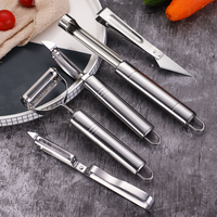 3-in-1 multifunctionele roestvrijstalen schilset - keukengadgets voor fruit en groenten