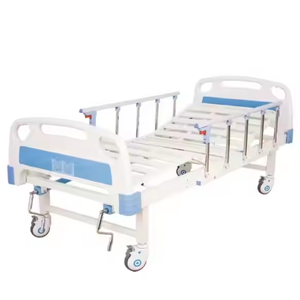 Manual de alta calidad de doble manivela ABS cama médica colchón Camilla muebles de Hospital para el cuidado del hogar y el uso hospitalario - Product Image 1