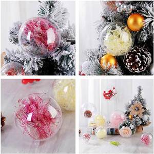 Esferas Huecas Transparentes de Acrílico con Apertura Superior, Modernas, para Decoración Interior, Embalaje de Dulces Navideños - Product Image 2