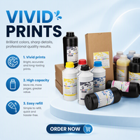Solvant écologique italien pour sublimation d'encre pour imprimantes numériques jet d'encre à colorant soluble dans l'eau pour l'impression par transfert