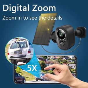 Cámara WiFi exterior impermeable de cable largo con complemento infrarrojo <span class=keywords><strong>Banco</strong></span> de batería de baja potencia y nube - Product Image 5