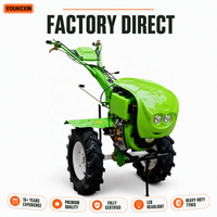 Motoculteur à essence 7 CV avec moteur OHV, guidon pliable, vitesses avant et arrière pour verger, transmission robuste