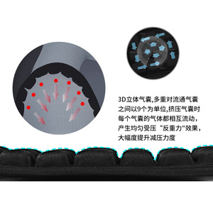 Jet Shoulder Pad Tpu Air Cushion Breathable Anti Gravity Backpack <b>Strap</b> <b>Replacement</b> Solid Color Unisex - Product Image 3