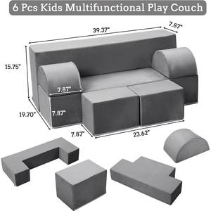 Compressed Hot Sale Montessori Foam <b>Floor</b> Bed Multifunctional Children Kids Modular Play <b>Sofa</b> for Children Bedroom Furniture - Product Image 6