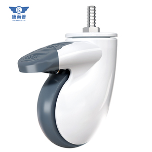 Rueda universal de alta calidad, suministro de fábrica al por mayor, muebles médicos estándar, rueda de plástico <span class=keywords><strong>TPR</strong></span>, rueda de 3/4/5 pulgadas - Product Image 4