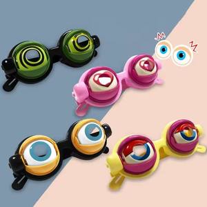 Lunettes amusantes personnalisées en stock avec cordon de tirage et clignotement, jouets de sculpture de sable amusants pour vidéos de <span class=keywords><strong>selfie</strong></span> et blagues uniques - Product Image 1