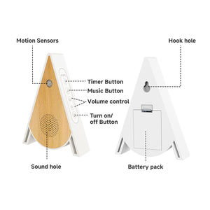 Yun, venta al por mayor, caja de música de madera, caja de sonido de pájaro Triangular, varios sonidos de Canto de pájaro, canto de pájaro <span class=keywords><strong>relajante</strong></span> para Baño - Product Image 2