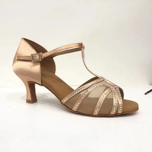 Chaussures de <span class=keywords><strong>danse</strong></span> de salon en satin de soie pour femmes Salsa Samba <span class=keywords><strong>Kizomba</strong></span> - Product Image 3