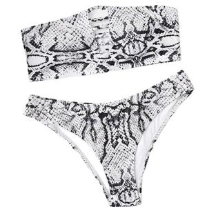 Bikini sexy triangle dos nu 1 pièce pour femme, séchage rapide, avec logo frontal, imprimé personnalisé uni/à pois, collection 2025 - Product Image 1