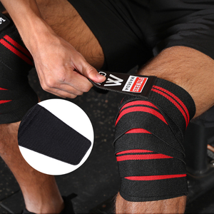 <span class=keywords><strong>Rodilleras</strong></span> deportivas elásticas para levantamiento de pesas en cuclillas y protectores de piernas a presión - Product Image 4