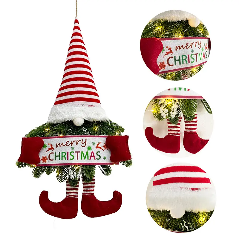 Hot Sell New Designs Gift Christmas Decorations Snowman Santa Claus Doll Hanging Christmas Tree Small Pendant