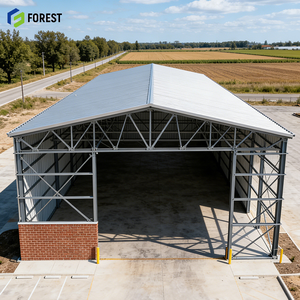 โกดังโรงงานโครงสร้างเหล็กขนาดใหญ่ 80x80x18 เมตร ดีไซน์ใหม่ ปลอดภัย ทนไฟ แข็งแรง ป้องกันการกัดกร่อนได้ดี - Product Image 1