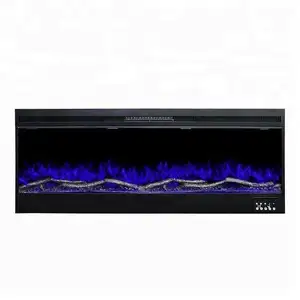 Wood Fireplace Promotional Heat Luxury Ceramic Glass Heating Good Quality Bioethanol New Arrivals Frame Gas Fireplace 100 Inch