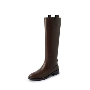 <span class=keywords><strong>Stivali</strong></span> da equitazione da <span class=keywords><strong>donna</strong></span> autunno/inverno con plateau, impermeabili, a collo alto, in pelle bovina, senza lacci, con tacco basso, best-seller - Product Image 5