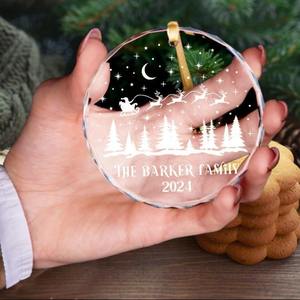 ปริซึมดอกทานตะวันจี้แก้วต้นคริสต์มาสอุปกรณ์สำนักงานชิ้นเดียวพิมพ์ลายคลาสสิกที่กำหนดเอง - Product Image 2