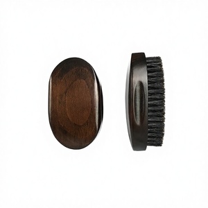 Brocha de Afeitar Profesional de Cerdas de Jabalí 100% con Mango Curvo de Madera, Marca OEM Personalizable con Logotipo, Venta Caliente de Fábrica - Product Image 4