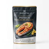 Sachet Doypack Personnalisé Imprimé pour Filets de Poulet, Saumon, Thon – Emballage Sous Vide Haute Barrière de Qualité Alimentaire pour Fruits de Mer