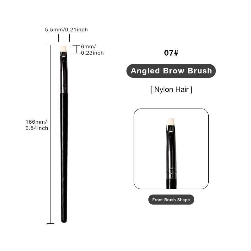 Pinceau à sourcils biseauté noir
