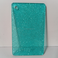 Feuille acrylique en cristal de paillettes coulées minérales nacrées disponibles en plusieurs couleurs pour décorations artisanat feuille acrylique