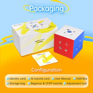 Khối lập phương thông minh GAN 356 I Carry <span class=keywords><strong>2</strong></span> UV 3x3, theo dõi chuyển động thông minh, đo thời gian, đếm bước với ứng dụng CubeStation, đồ chơi thú vị - Product Image 6