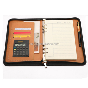 Tùy Chỉnh A5 <span class=keywords><strong>Organizer</strong></span> Planner Bìa Mềm Da Máy Tính Xách Tay Với Dây Kéo - Product Image 1