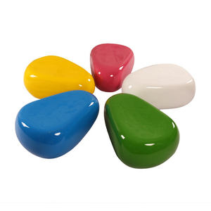 Silla Moderna de Fibra de Vidrio de Finn Stone, Taburete Colorido para Exteriores, para Jardín, <span class=keywords><strong>Playa</strong></span>, Parque, Escuela, Hotel, Sala de Estar - Product Image 2