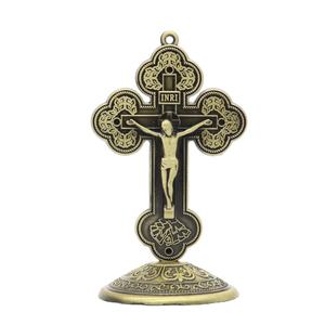 Cruz de Metal de ornamento Retro para coche, Cruz de Metal de ornamento para el hogar, coche de la Iglesia o el apósito de la Iglesia - Product Image 3