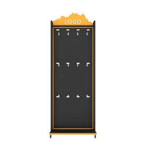 Boutique di vendita al dettaglio Mobile multi uso verniciato a polvere in acciaio <span class=keywords><strong>rack</strong></span> guantoni da boxe display negozio con ruote - Product Image 4