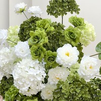 Rangkaian Bunga Artificial Hot Sale untuk Dekorasi Pernikahan, Latar Belakang Floral Arch, Perlengkapan Dekorasi Pesta Pernikahan