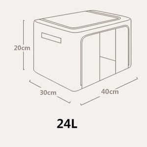 Caja de Almacenamiento con Marco de Acero, Tela Resistente, Plegable, Portátil, Organizador de Armario para Ropa, Disponible al por Mayor - Product Image 2