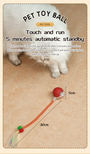 Gran oferta 2025, pelotas inteligentes para <span class=keywords><strong>gatos</strong></span>, Mascotas eléctricas, juguete interactivo de cola rápida para <span class=keywords><strong>gatos</strong></span>, <span class=keywords><strong>pelota</strong></span> para mascotas, juguetes interactivos con movimiento - Product Image 6