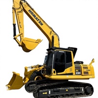 Excavatrice Komatsu PC220 à structure robuste, 24 tonnes, pour l'exploitation minière et les travaux de carrière, avec godet de 1,2 m³, 0-2000 heures, pour l'exportation