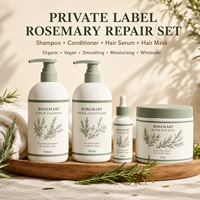Shampoo réparateur à la lavande, après-shampoing végétalien biologique, masque capillaire, huile lissante hydratante, vente en gros