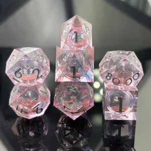 <span class=keywords><strong>Handmade</strong></span> lỏng lõi sắc nét cạnh nhựa ttrpg D & D xúc xắc Bộ - Product Image 4