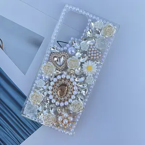 girls diamond s24 ultra bling phone case for samsung s23 ultra rhinestones glitter case s24 crystal bling women cellphone case