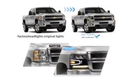 Vland pour Chevrolet Silverado 07-13, nouveau phare avant avec clignotants à LED dynamiques, 12V en stock