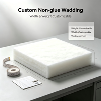 Ouate de coton sans colle en gros pour rembourrage de matelas et de canapés, thermocollée en usine