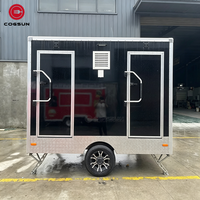 Cogsun Remorques de camping portables avec toilettes, toilettes mobiles de luxe pour l'extérieur