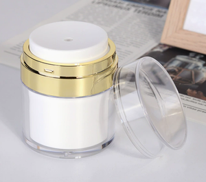 15g 30g 50g White Clear As PP Airless Jar Skin Care Cosmetic <strong>Container</strong> <strong>Push</strong>-<strong>type</strong> Vacuum Cream Bottle - Product Image 5