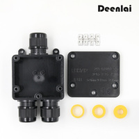 Boîte de jonction étanche à 3 voies IP68-rated FSH712 avec une plage de diamètre de fil de 5-9mm, 6-11mm, bagues d'étanchéité de 12-14mm