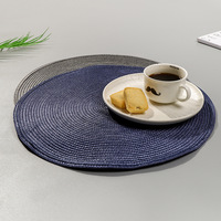 Set de table en PP couleur unie 38 cm, résistant à la chaleur, biodégradable, style européen, pour table basse et fruits, exclusivité transfrontalière