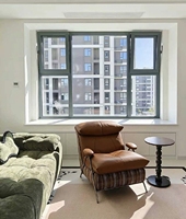 Fauteuil inclinable moderne en cuir souple, rembourré en coton, avec pieds en métal, une place, pour salon intérieur