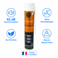 Colle mousse PU de qualité construction YI CHAO A23 500ML, sans formaldéhyde, French Plus Eco, isolation thermique, forte adhérence, pour le travail du bois