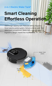 Robot Aspirador Inteligente, Limpieza Automática, para Exteriores y Garajes, Plástico, Alta Succión, Barrido, Control por Aplicación, Recogida de Pelo de Mascotas, Autocarga - Product Image 2