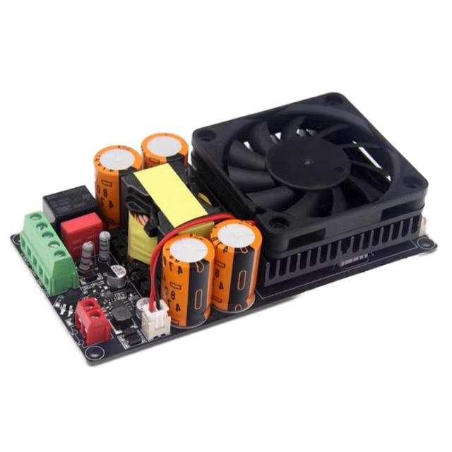 HIFI IRS2092 1000W Mono Channel Digital Class D Stage Subwoofer Power Amplifier Board with Speaker Protect Relay-A