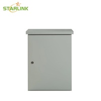 Kabinet Jaringan Luar Ruangan Starlink 6U 19 Inci, Rak Server Tahan Cuaca untuk Peralatan Telekomunikasi Luar Ruangan