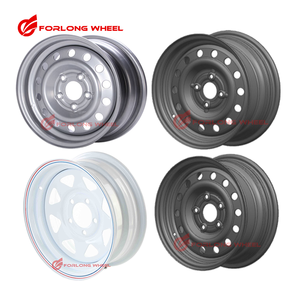 FORLONG <span class=keywords><strong>Jantes</strong></span> de 14 pouces, de conception concave, 14 pouces, 14 pouces, 14 pouces, 4x5.5, 5x100, taille 14 pouces, <span class=keywords><strong>jantes</strong></span> profondes en acier pour remorque - Product Image 1