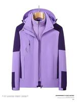 Veste d'extérieur 3 en 1 personnalisée pour homme, veste d'hiver imperméable pour la randonnée en montagne