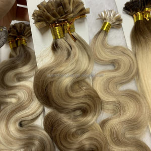 Queratina con ondas naturales, cabello humano <span class=keywords><strong>rizado</strong></span> a granel <span class=keywords><strong>para</strong></span> trenzar ondas de punta plana, tiene volumen <span class=keywords><strong>para</strong></span> la pérdida de cabello de mujer - Product Image 4