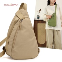 Tas Selempang Dada Colefa Koleksi Baru 2026 Bahan Oxford dengan Ritsleting, Portabel, Modis, Tas Kasual Wanita, Grosir, Logo Custom